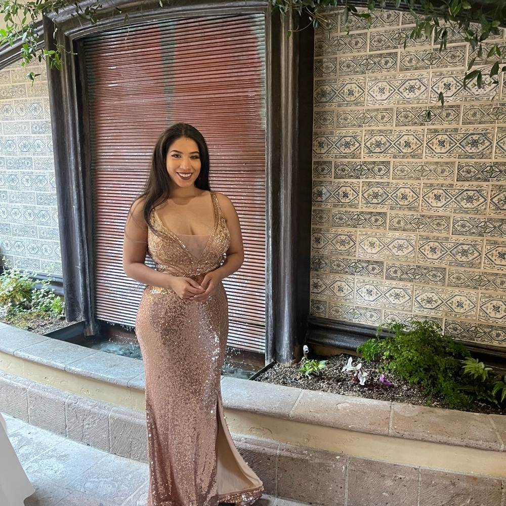 Gold Gown - Perfect for Wedding, Prom, Special Events